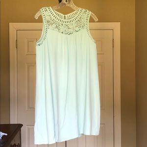 Mint green sleeveless dress